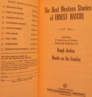 The Best Western Stories of Ernest Haycox