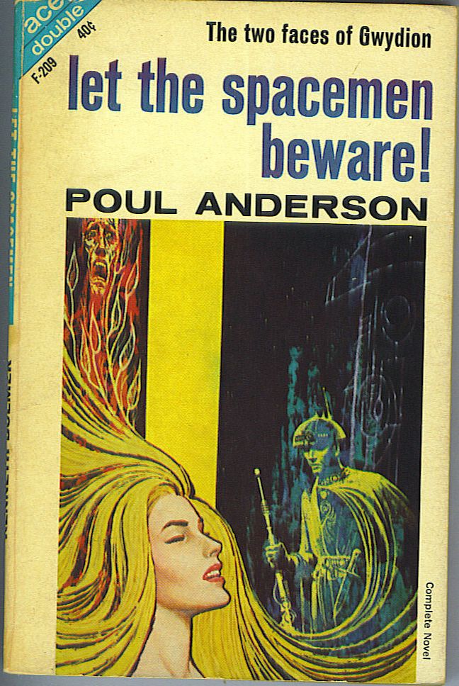 Item #727 Let the Spacemen Beware! / The Wizard of Starship Poseidon. Poul Anderson, Kenneth Bulmer.