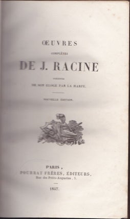 Racine Oeuvres Completes (5 of 6 volumes, Vols. 2-6)