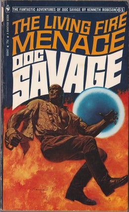 Item #2281 The Living Fire Menace, a Doc Savage Adventure (Doc Savage #61). Kenneth Robeson