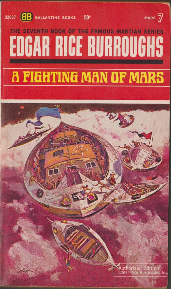 Item #2972 A Fighting Man of Mars (Mars 7). Edgar Rice Burroughs.