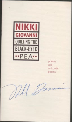 Quilting the Black-Eyed Pea: Poems and Not Quite Poems (includes signed promotional pamphlet)