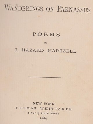 Wanderings on Parnassus Poems