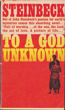 Item #3461 To a God Unknown. John Steinbeck
