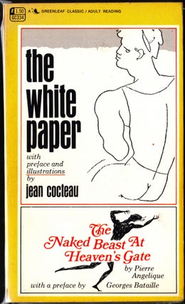 Item #3598 The White Paper / The Naked Beast at Heaven's Gate. Jean Cocteau, Pierre Angelique