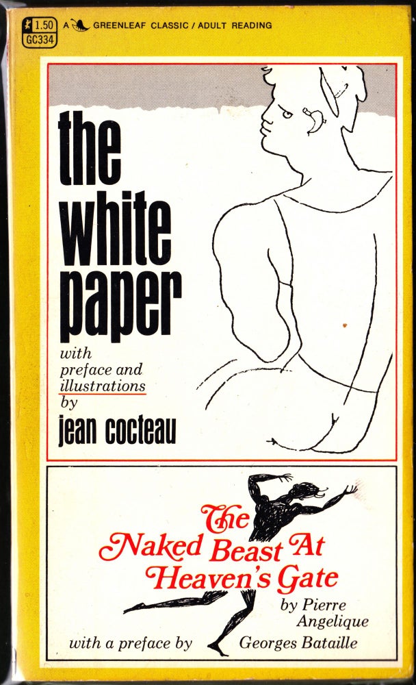 Item #3598 The White Paper / The Naked Beast at Heaven's Gate. Jean Cocteau, Pierre Angelique.
