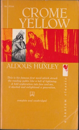 Item #3736 Crome Yellow. Aldous Huxley