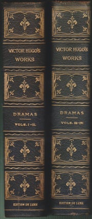 Item #4107 Dramas (Four Volumes In Two). Victor Hugo