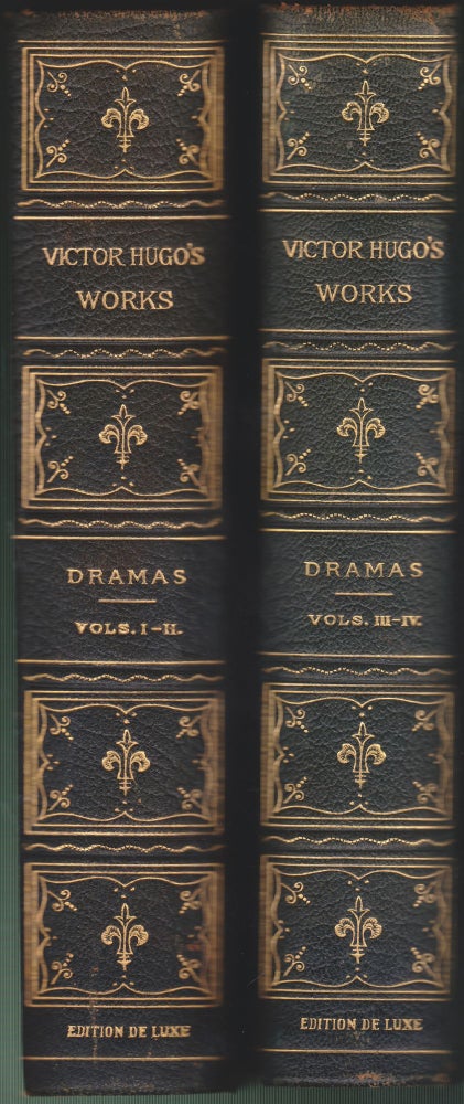 Item #4107 Dramas (Four Volumes In Two). Victor Hugo.
