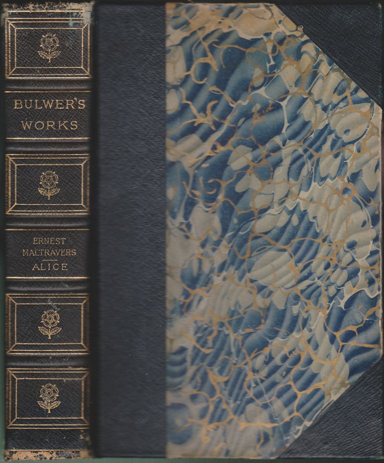 Item #4122 Ernest Travers & Alice: or, the Mysteries. Edward Bulwer-Lytton.