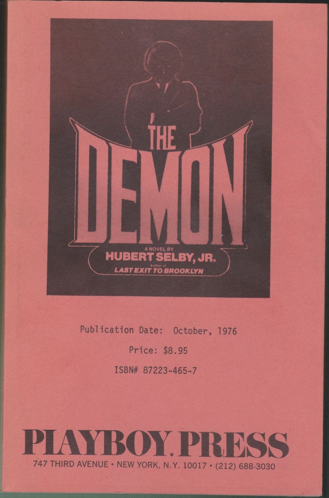 Item #4230 The Demon. Hubert Selby Jr.