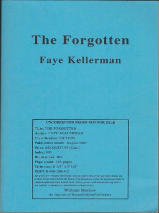 Item #4253 The Forgotten. Faye Kellerman