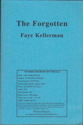 Item #4253 The Forgotten. Faye Kellerman
