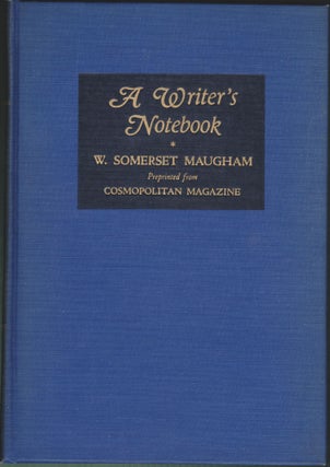 Item #4344 A Writer's Notebook. W. Somerset Maugham