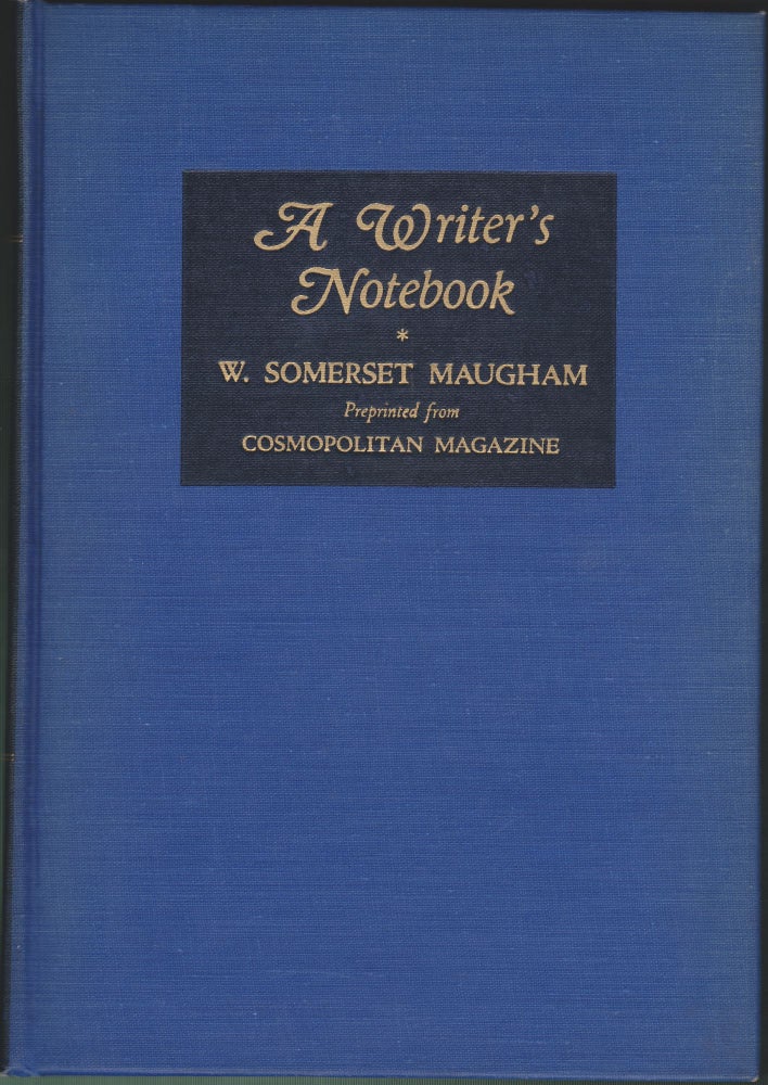 Item #4344 A Writer's Notebook. W. Somerset Maugham.