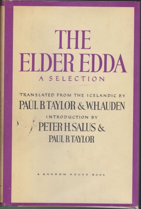 Item #4356 The Elder Edda, A Selection. W. H. Auden, Paul B. Taylor