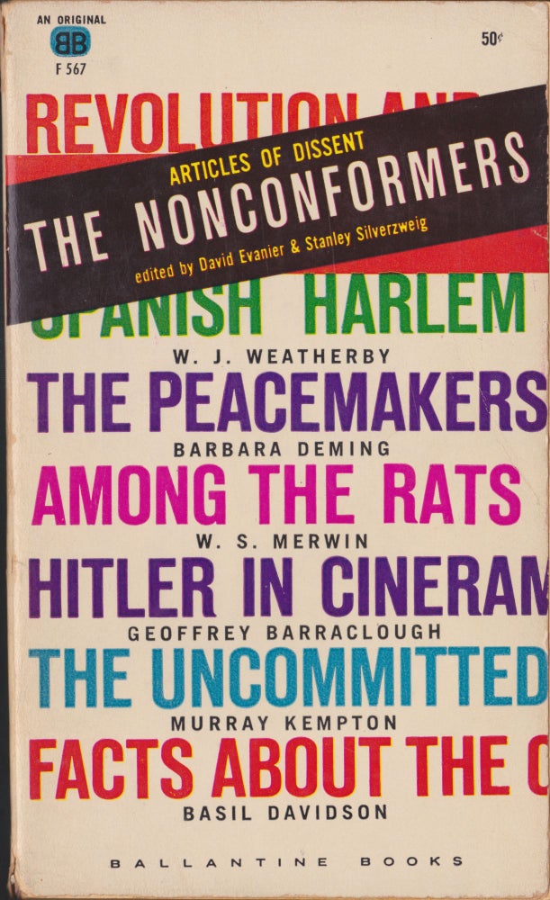 Item #4457 The Nonconformers, Articles Of Dissent. David Evanier, Stanley Silverzweig.