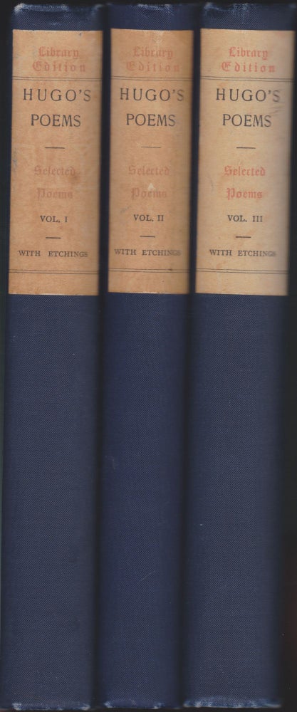 Item #4513 Selected Poems (3 Volumes). Victor Hugo.