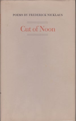 Item #4517 Cut Of Noon. Frederick Nicklaus