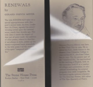 Renewals Selected Poems & Translations