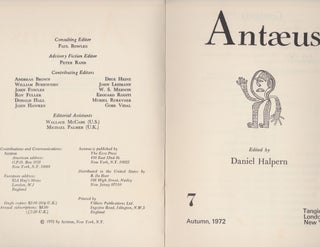 Antaeus 7 Autumn 1972