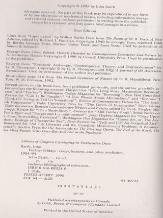 Further Fridays; Essays, Lectures, And Other Nonfiction, 1984-1994