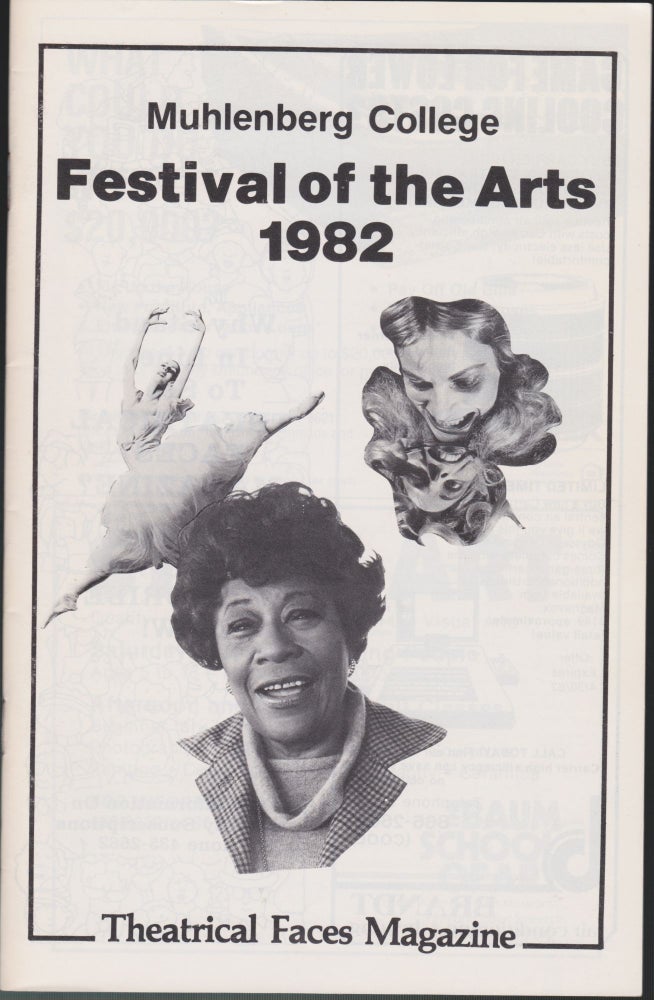 Item #4641 Festival Of The Arts 1982 (Pamphlet). Muhlenberg College, John Barth, John Ashberry, Ella Fitzgerald.