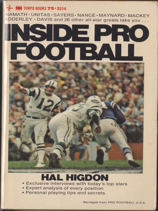 Item #4751 Inside Pro Football. Hal Higdon