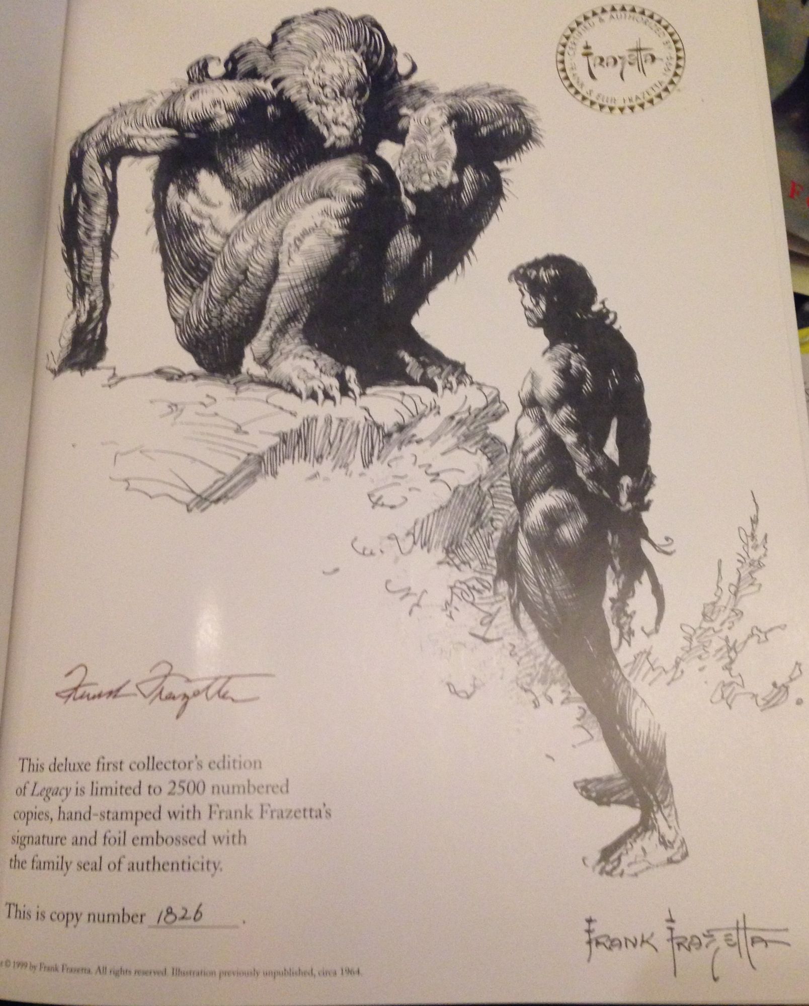 Legacy: Selected Paintings & Drawings By Frank Frazetta | Arnie