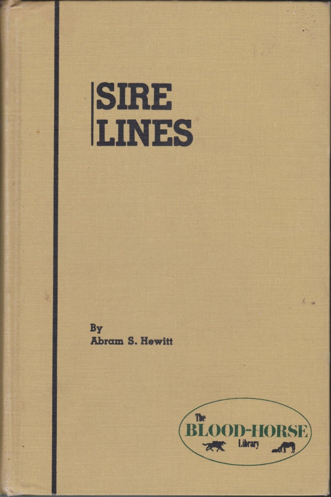 Item #5102 Sire Lines. Abram S. Hewitt.