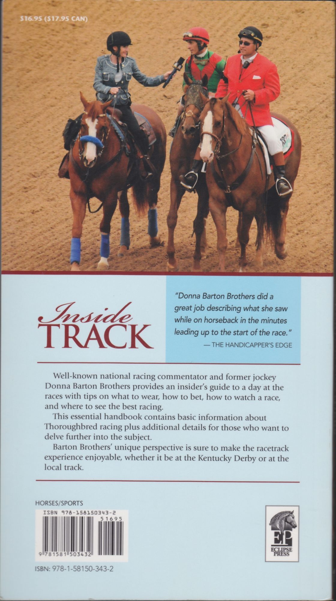 Inside Track, Insider's Guide To Horse Racing | Donna Barton Brothers ...
