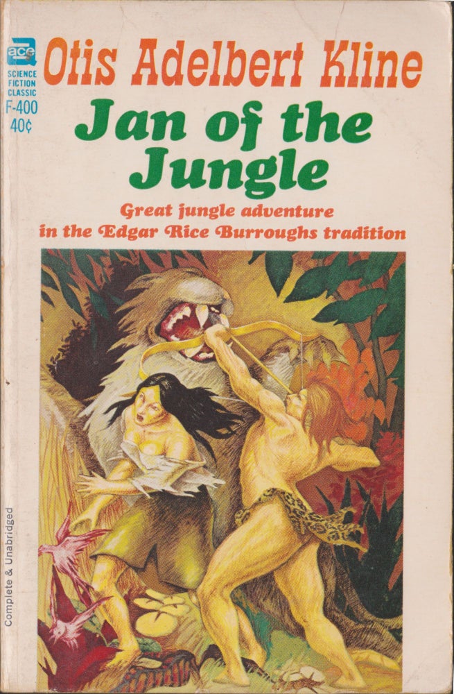 Item #5168 Jan Of The Jungle. Otis Adelbert Kline.