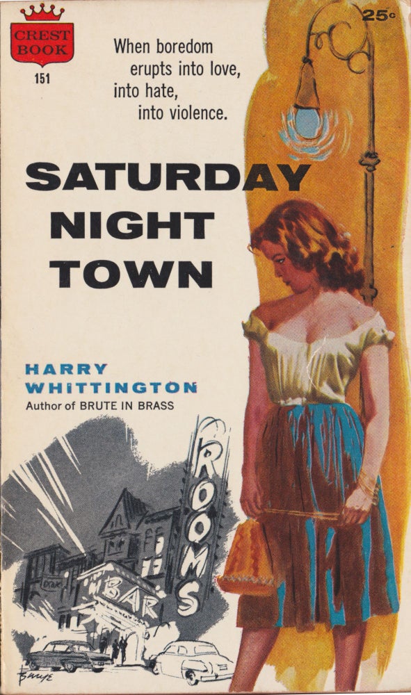 Item #5183 Saturday Night Town. Harry Whittington.