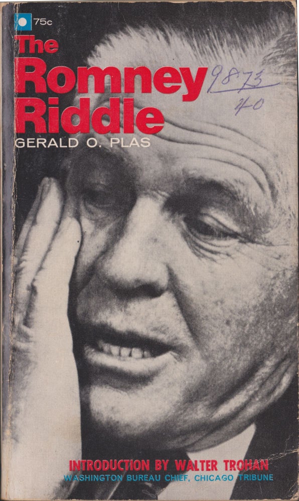 Item #5196 The Romney Riddle. Gerald O. Plas.