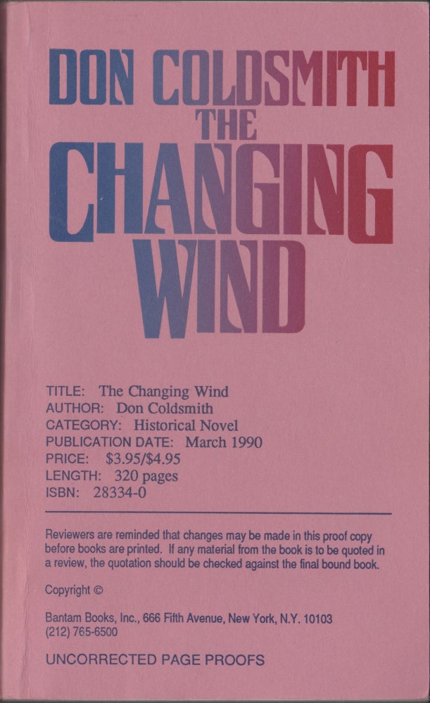 Item #5310 The Changing Wind. Don Coldsmith.