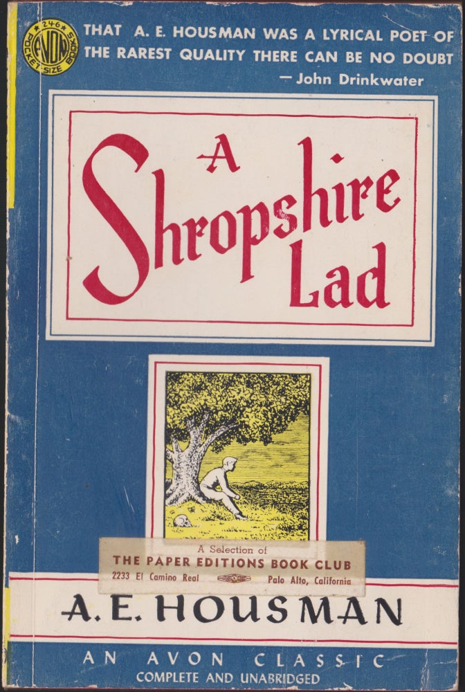 Item #5405 A Shropshire Lad. A. E. Housman.