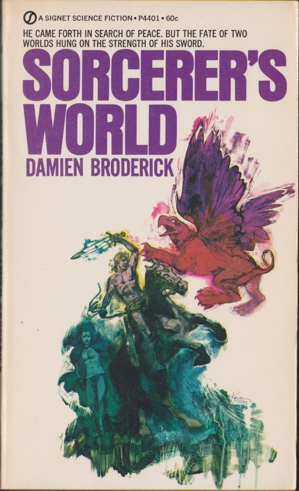 Item #5451 Sorcerer's World. Damien Broderick.
