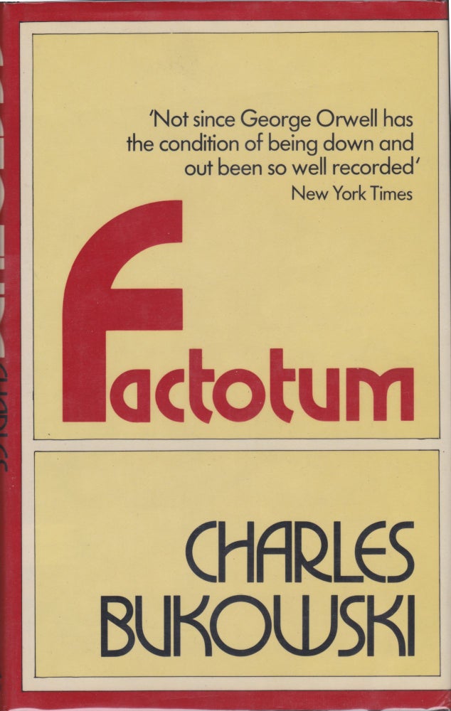 Item #5538 Factotum. Charles Bukowski.