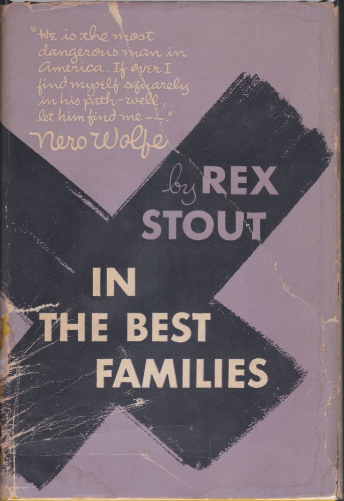 Item #5599 In The Best Families. Rex Stout.